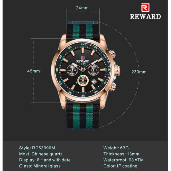 Nato Strapgents Dress Watches , Quartz Stainless Steel Watch Bracelet For Mens