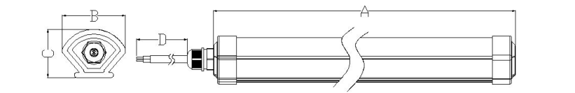 IP66 18W EMC Драйвер светодиодный трехпрочный свет 3000K/4000K/5000K Огнеупорный материал ПК Безопасный и надежный