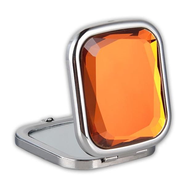 Hot Sale Portable Round Folded Compact Mirrors Rose Gold Silver Plated Pocket  Making Up Mirror for Gift