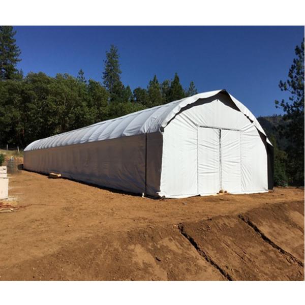 Single Span PE Film Greenhouse TUV Low Cost Poly Tunnel Greenhouse