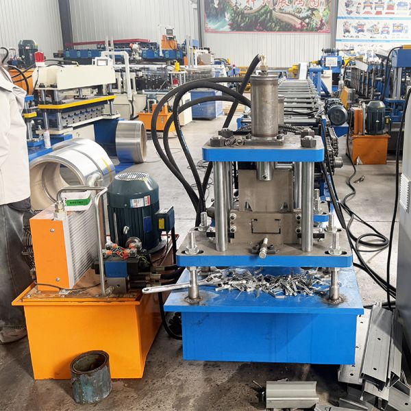Steel Profile Fast Change Casstte C U Purlin Roll Forming Machine Two Functions 