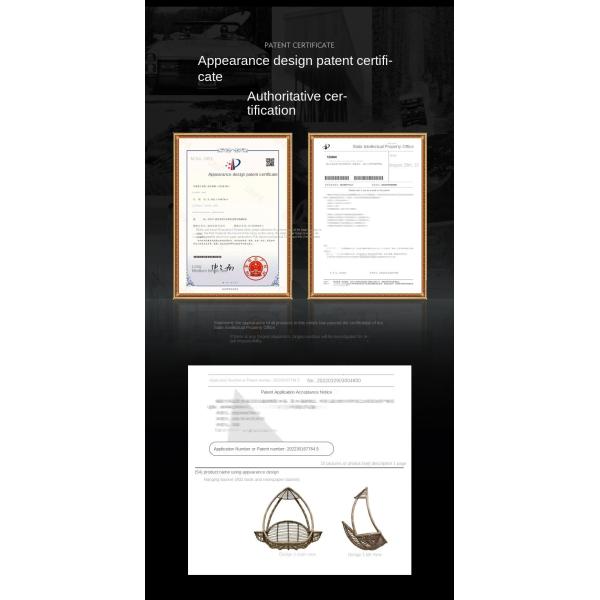 Wholesale Popular Wicker Patio Outdoor Metal Rattan Basket Egg Hanging Chair