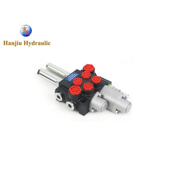 2 Section Hydraulic Distributor Monoblock Directional Control Valve Max Flow 40L 1-floating Section Cable Controlled P40