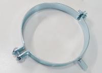 Collier de serrage rond en acier au carbone galvanisé à double boulon
