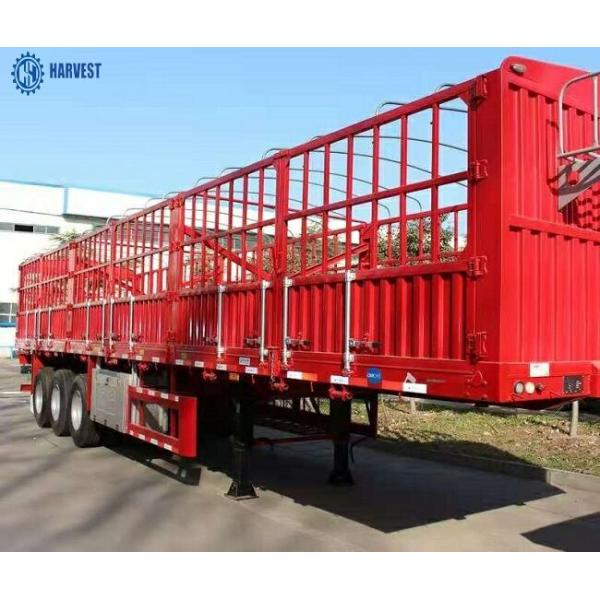 Q345 60 Ton CIMC 3 Axle 12r22.5 Tire Fence Semi Trailer
