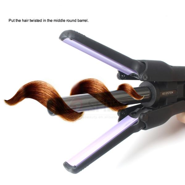 4D Hair Straightening Iron Professional Ceramic Flat Iron Fast Interchangeable Type