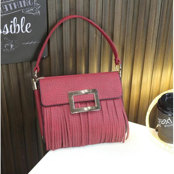 Korean Harajuku retro simplicity Messenger fringed bags small shoulder bag woman female