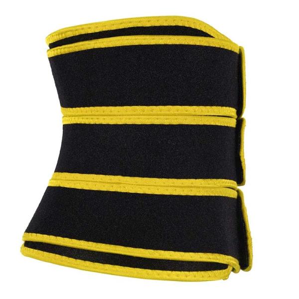 Espartilho de Black And Yellow do instrutor da cintura das correias do neopreno 3 para aplainar da barriga