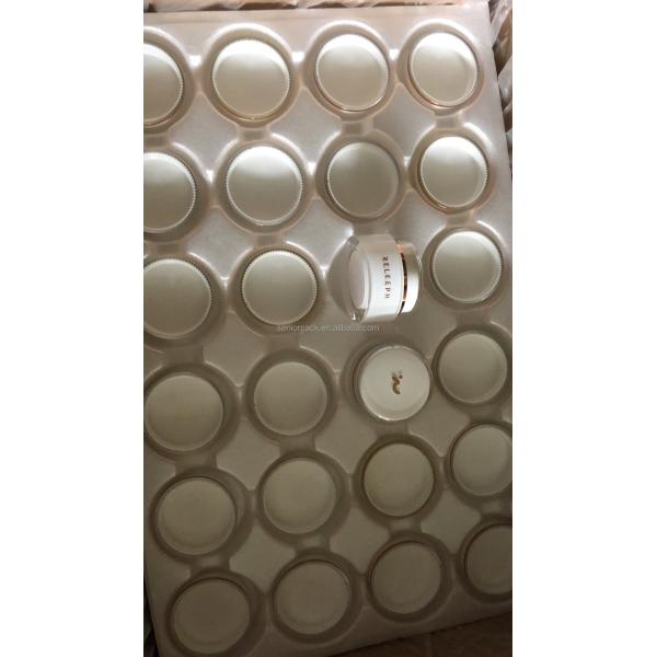 Acrylic Double Wall Nail Gel Jar for Customized Colors Makeup Plastic Cream Jar and Face Hand Hair Skin Care Body Scrub