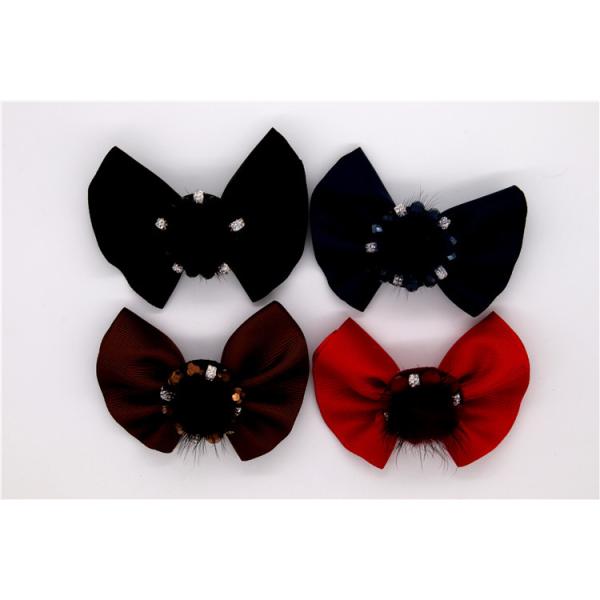 Ribbon coloured bow-tied shoe flower,Handmade footwear ornaments and flower Thread ribbon Beige ,white,black,red ,blue