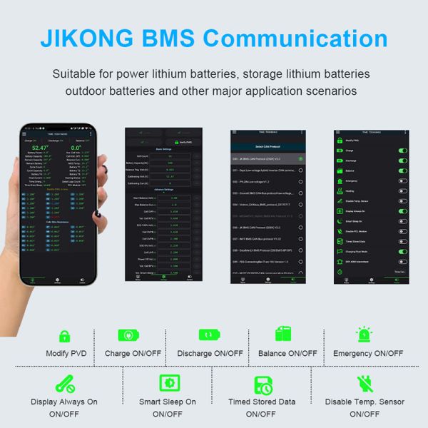 Bd6a24s10p LiFePO4 LFP Li-Lon PCB Electric Car Charging Station Control Board Jk BMS for Miniature Devices