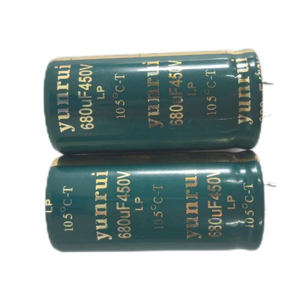 Condensateur électrolytique en aluminium à enficher Krunter 105°C 680uf 450v