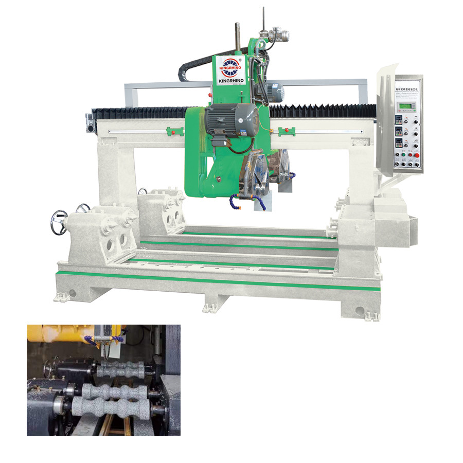 автомат для резки CNC 1500mm каменный для балясин мрамора гранита 4 частей