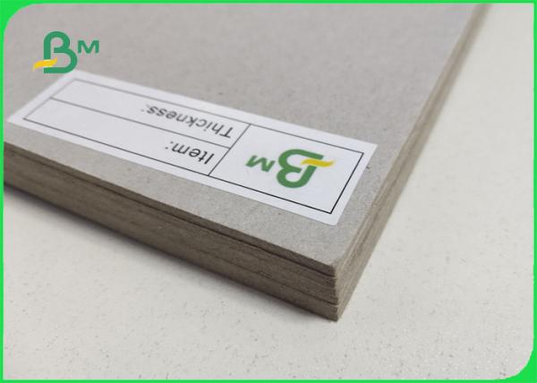 FSC 1MM - 2MM Smoothness Grey Chipboard Thickness Customized 70 * 100CM