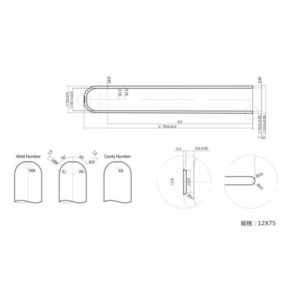Трубка ЛЮБИМЦА для пробирок 13*75мм 13*75мм 16*100мм прозрачной пробирки для анализа крови