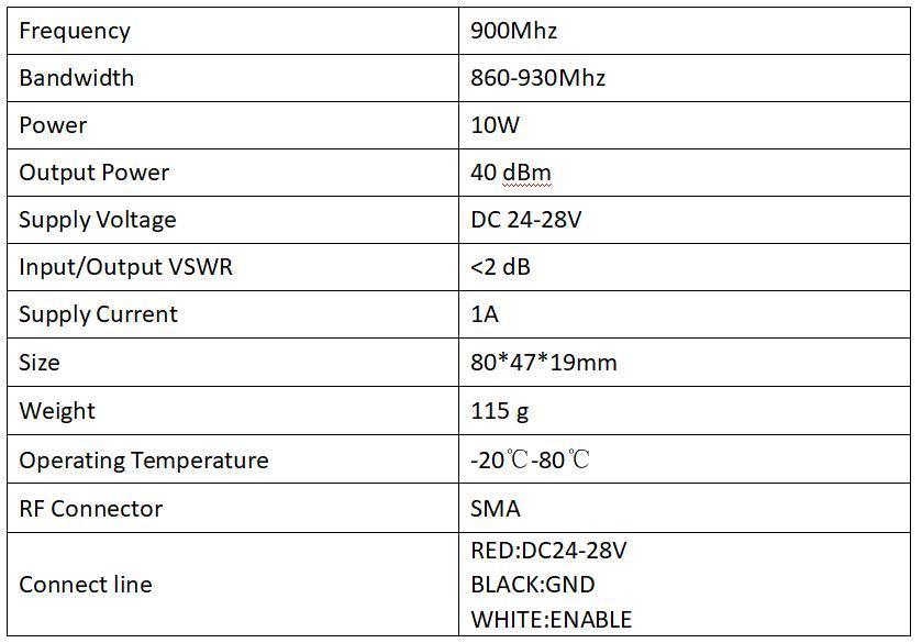 900 МГц 10 Вт Антидроновый Ldmos Модуль Autel Анти Fpv PA Модуль Усилитель питания