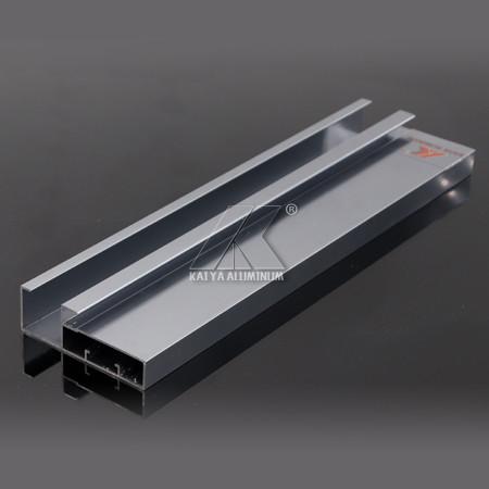 1.25mm Powder Coated Aluminium Extrusions , Aluminium Wardrobe Profiles For Kitchen