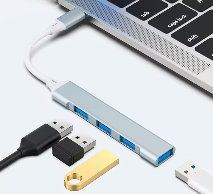 4 в 1 USB Type C Hub Multiport Adapter с высокоскоростными портами USB 3.0