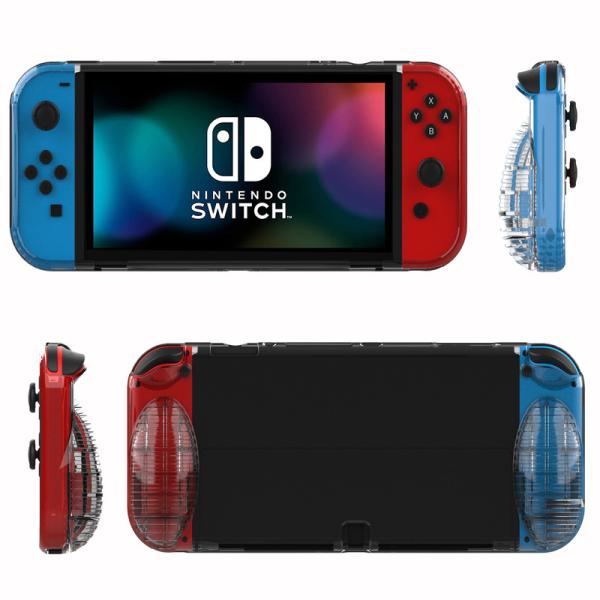 Anti-slip Rugged Protective HOXC TPU Case for Nintendo Switch OLED, Fully Protect TUP Cover for New Released Nintendo Switch Pro Console