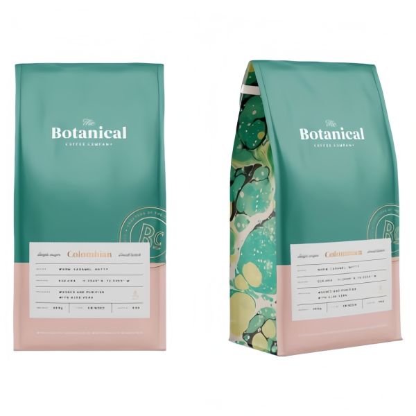 8oz 12oz 16oz Coffee Bean Bags Moistureproof Custom Coffee Bag With Tin Tie