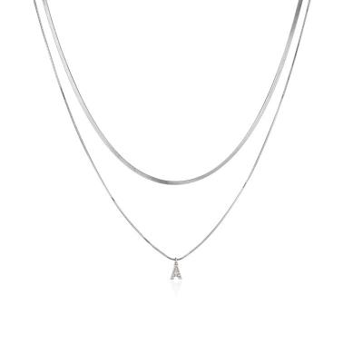 OEM Letter Pendant Necklace Sterling Silver Initial Charms Jewelry