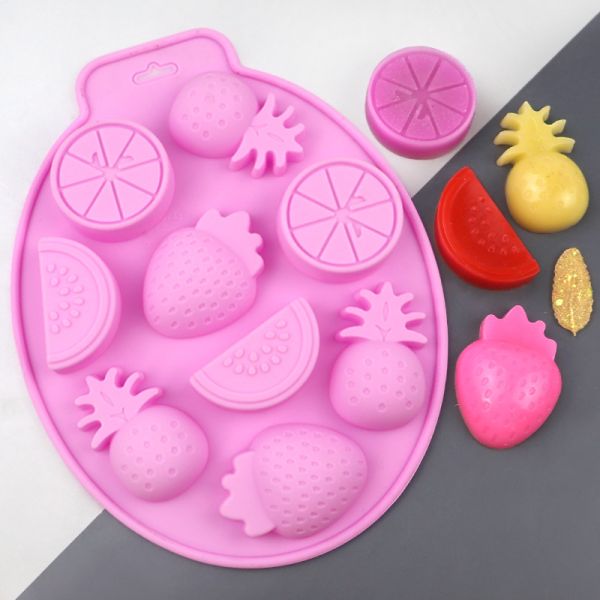 Cake Tools Irregular Eco Friendly Silicone Cake Mold Fruit Modeling DIY Chocolate Baking Tool Ice Mold for Summer Style