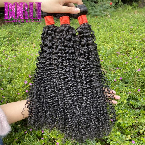 Soft Virgin Peruvian Human Hair Jerry Curly Hair Extension Peruvian Kinky Hair Bundle