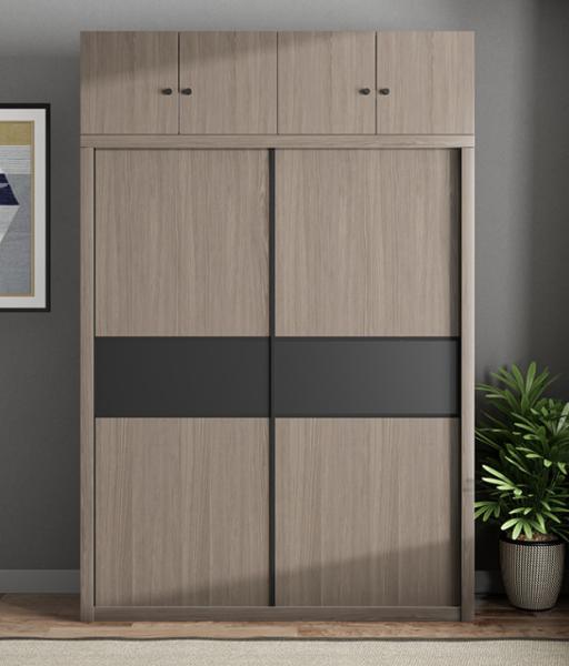 240cm Height MDF Hotel Room Cabinet Multi Color Choices With Two Sliding Doors