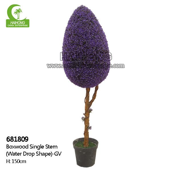 A gota da água dá forma à árvore artificial do Topiary de 5ft, bolas do Topiary do falso em uns potenciômetros