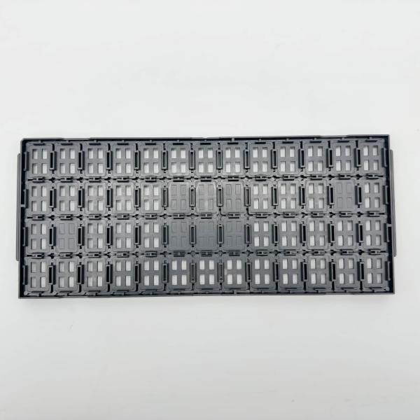 Black Custom JEDEC Trays PPE Material ESD Safe For Customized High-Temperature IC Tray