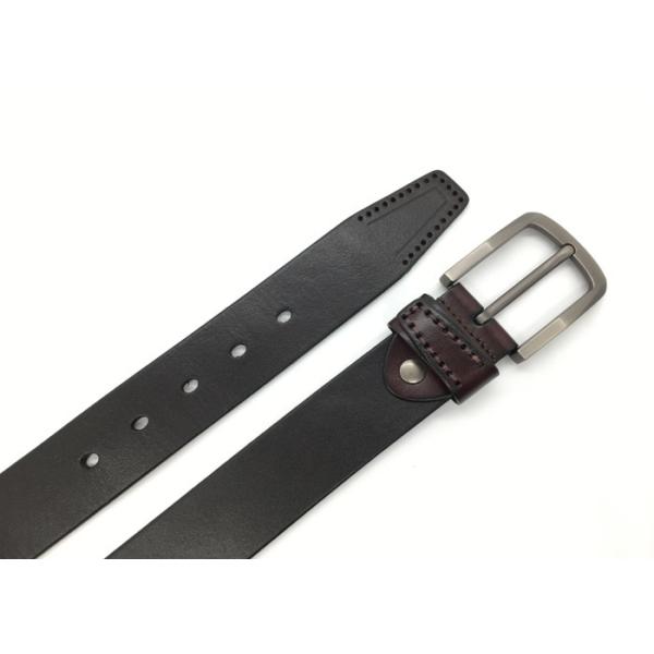 Men's Pin Buckle 140CM Casual Cowhide Leather Belt