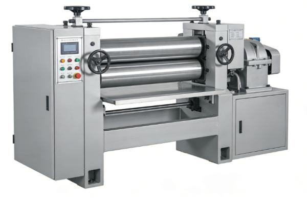 Lab Electric Rubber Mixing Machine Horizontal Open Mixing Mill PLC Control