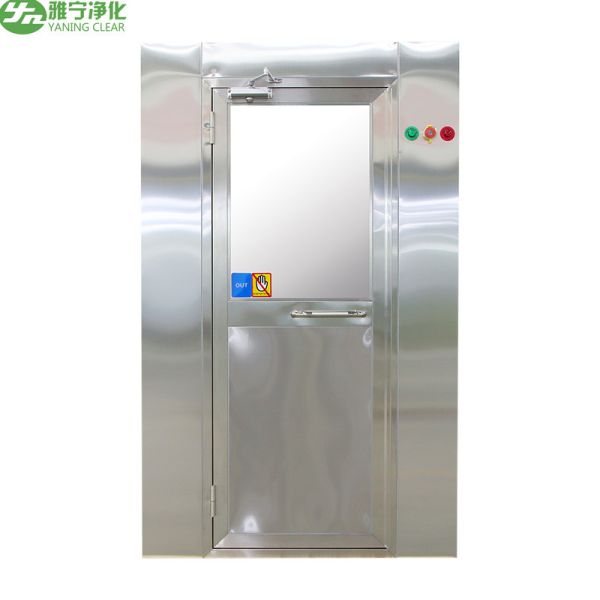 ISO 5 Cleanroom Air Shower with HEPA Filter and 304 Stainless Steel Construction Featuring Electronic Interlock