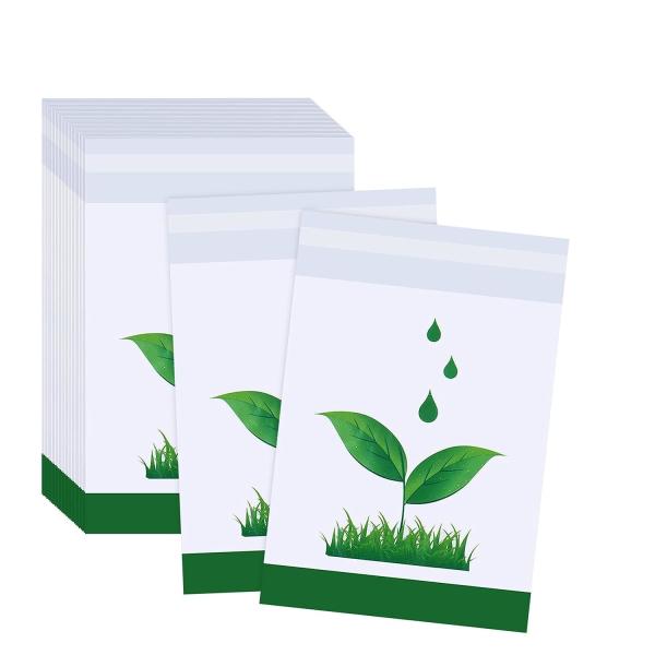 Biodegradable Disposable Car Trash Bags PLA Self Adhesive Portable Leak Proof Vomit Bags White Cartoon Trash Bags