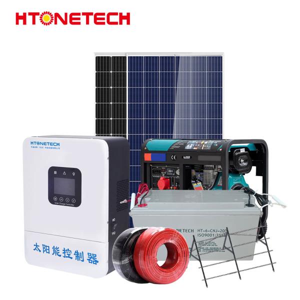 Htonetech off Grid Completo Sistema de Energia Solar Completo Kit Fabricantes China 500W 800W 1000W 1500W
