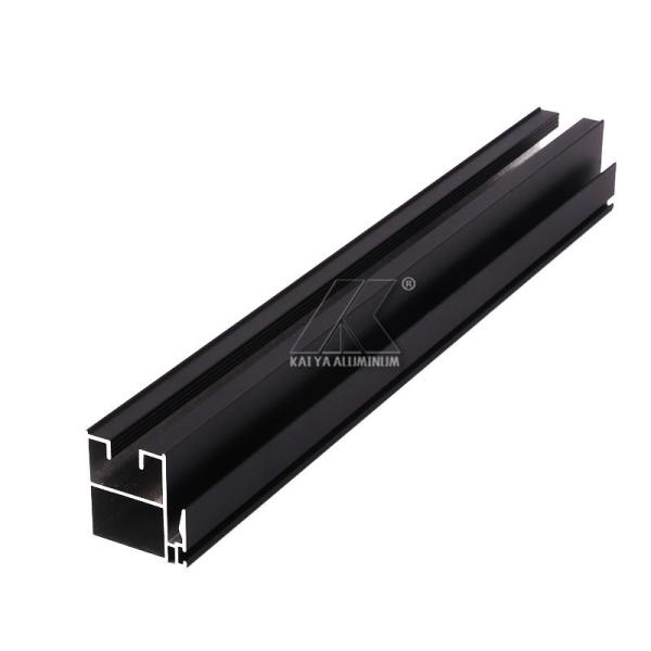 Powder Coating Extruded Wardrobe Aluminium Profile For Sliding Closet Door Frame