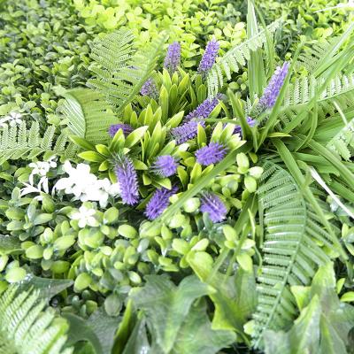 grama verde falsificada impermeável da parede de 42cm para o jardim da parede