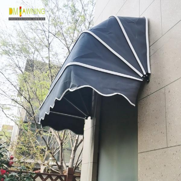 French Retractable Window Awnings Aluminum Folding Dutch Canopy Awning