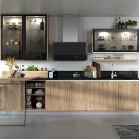 Muebles de cocina gabinete de diseño de la pared personalizado gabinete de almacenamiento armario de madera