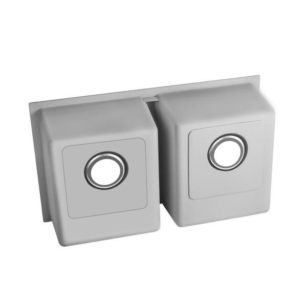 Хандмаде почищенная щеткой раковина нержавеющей стали, раковина 30 кс 18 Ундермоунт с 114/110 соединяя