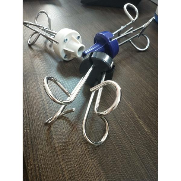 Стойка вливания потека больницы медицинская закрепляет голубое черно-белое