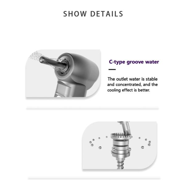 Quattro Спрей низкая скорость контра-угол ручной части из нержавеющей стали