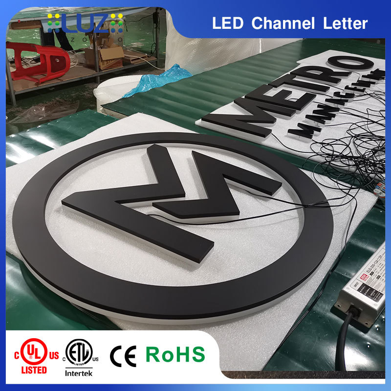Custom 3D Backlit Channel Letters | Halo Lit LED Business Sign