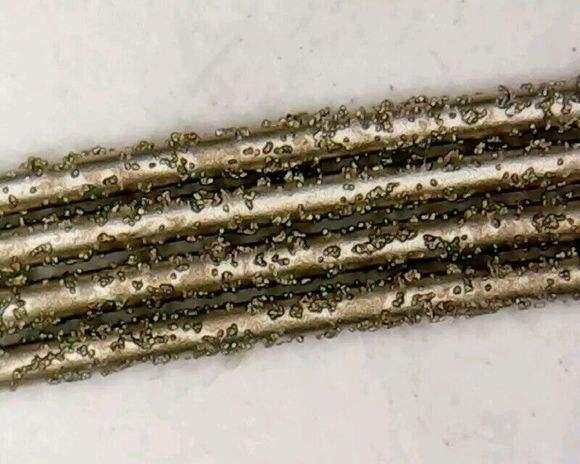 0.065 - 0.1mm Diamond Cutting Wire High Carbon Steel Core For Crystal Silicon Slice