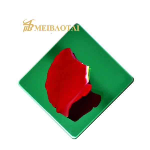 Mirror Finish PVD Blue Coated Coloured Stainless Steel Sheet 0.65mm Thickness for Decorative Use