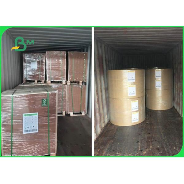 80gsm 90gsm Strong Burst Resistance Brown Kraft Paper For Cement Bags