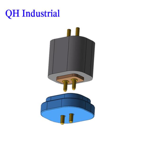 2Pin Steel Amphenol Vertical Type Pogo Pin Flat Pogo Pin 4Pin Pogo Pin Magnetic Connectors