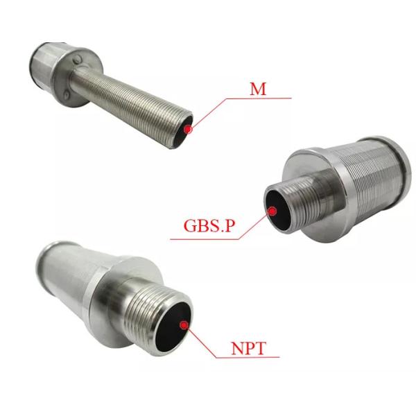 V Shaped Stainless Steel Wedge Wire Screen Nozzle Resist Aging