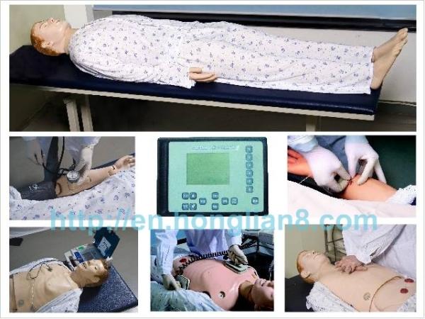 Advanced Adult Full-body Male Nursing Model with ECG , Auscultation Sound , CPR , BP