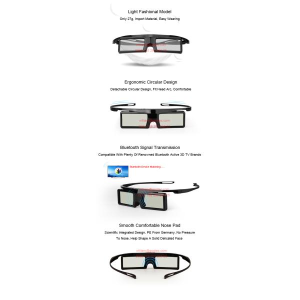 Active shutter 3D glasses bluetooth TV film vision movie buy LG Sony Samsung Pana theater2